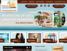 Tablet Screenshot of fisherspediatric.com